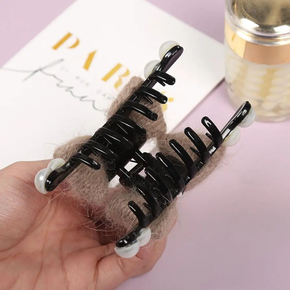 

New Style Hairpin Headdress Fashion Girl Butterfly Combined With Gold Hair Clip Fashion Girl Double Bow Pearl Hair Clip for Girl