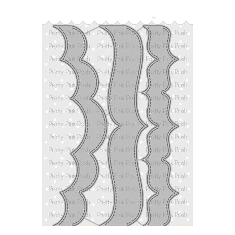 

New 2021 Big Waves Ed Graphics Die Cutting Dies Scrapbook Diary Decoration Stencil Ebossing Template DIY Greeting Card Handmade