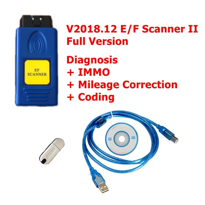Сканер E/F V2018.12 полное качество для диагностики BMW EF IMMO коррекция пробега