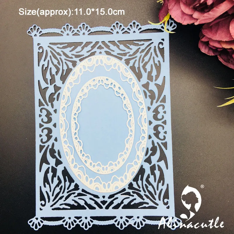Металлическая высечка кружевная крышка пластина для скрапбукинга бумаги