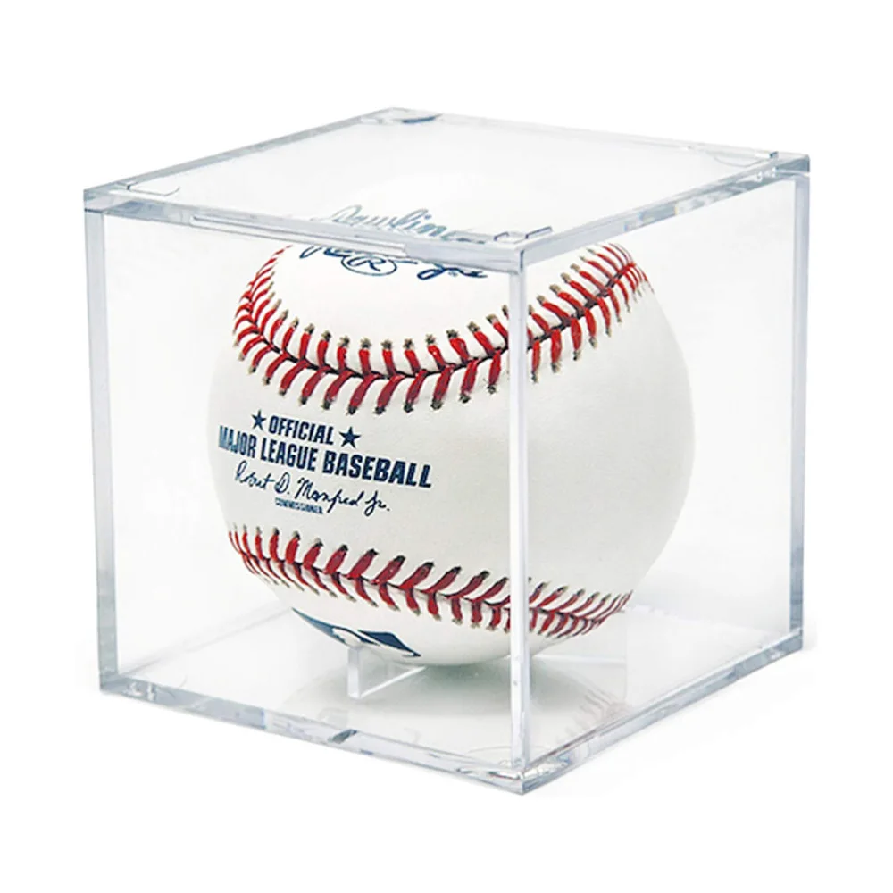 

1PC Acrylic Tennis Case Baseball Display Stand Softball Storage Box Holder (Transparent)