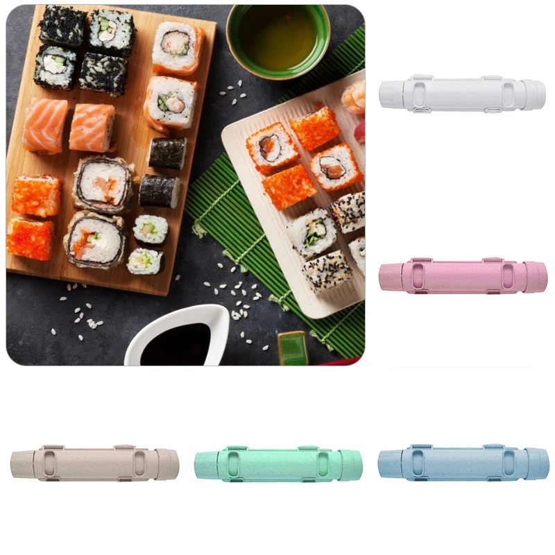 quick diy sushi maker set machine rice mold bazooka roller kit vegetable meat rolling tool diy kitchen tools gadgets accessories free global shipping
