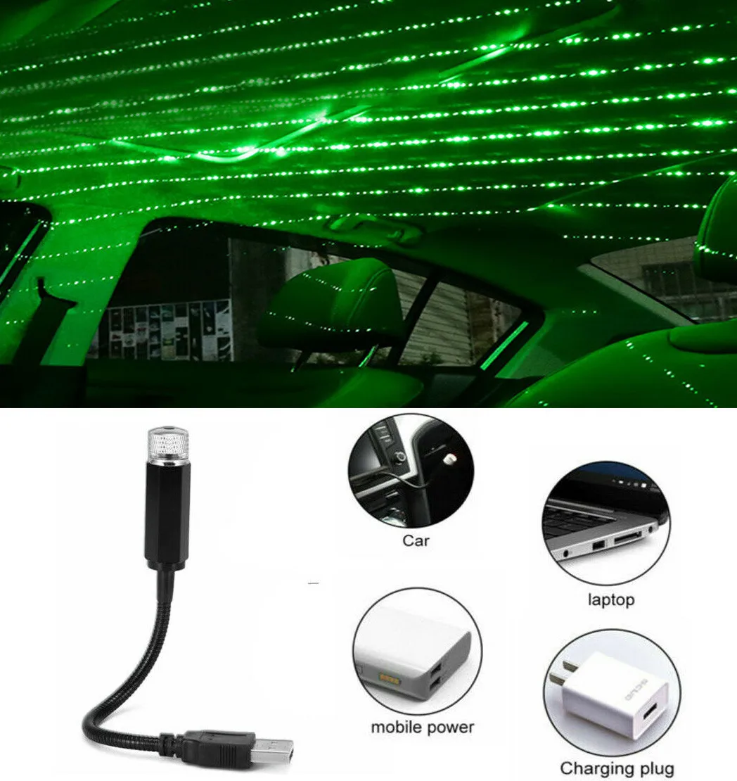 

5V Atmosphere Lamp Decorative Interior Mini Night Light Projector Star