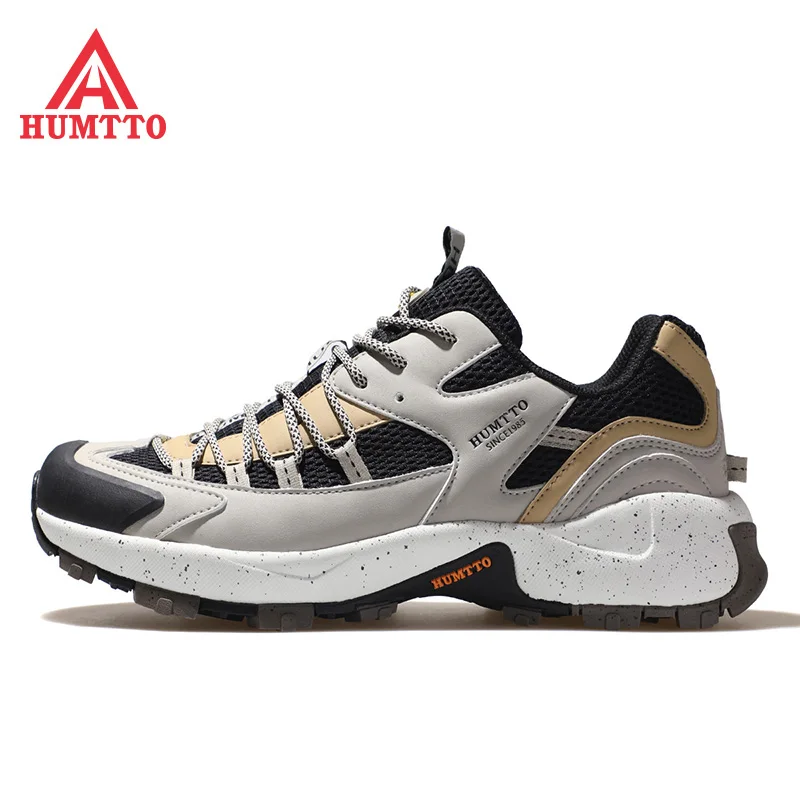 HUMTTO Waterproof Sneakers for Men Sport Luxury Designer Man Trainers Running Shoes Brand Non-Leather Outdoor Casual Shoes Mens