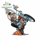 EARLFAMILY 13 см x 12,8 см для сумасшедших байкеров, отличная наклейка с окклюзией и царапинами, наклейки для автомобиля, подходит для JDM RV, граффити, защита от солнца