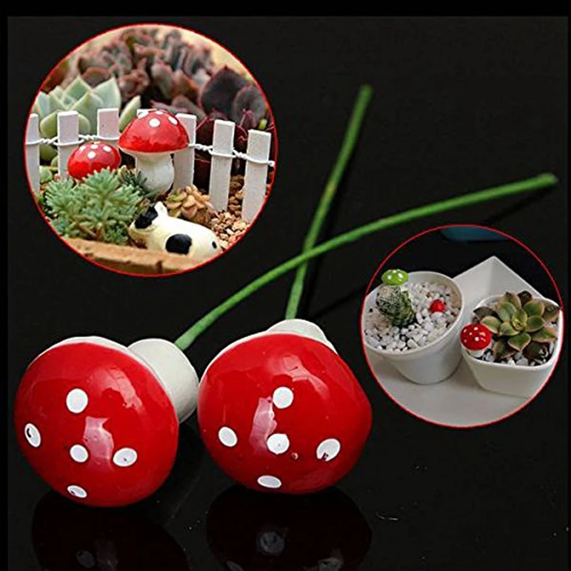 10 шт. украшения миниатюрный табурет в горошек грибы вечерние для сада подарок |