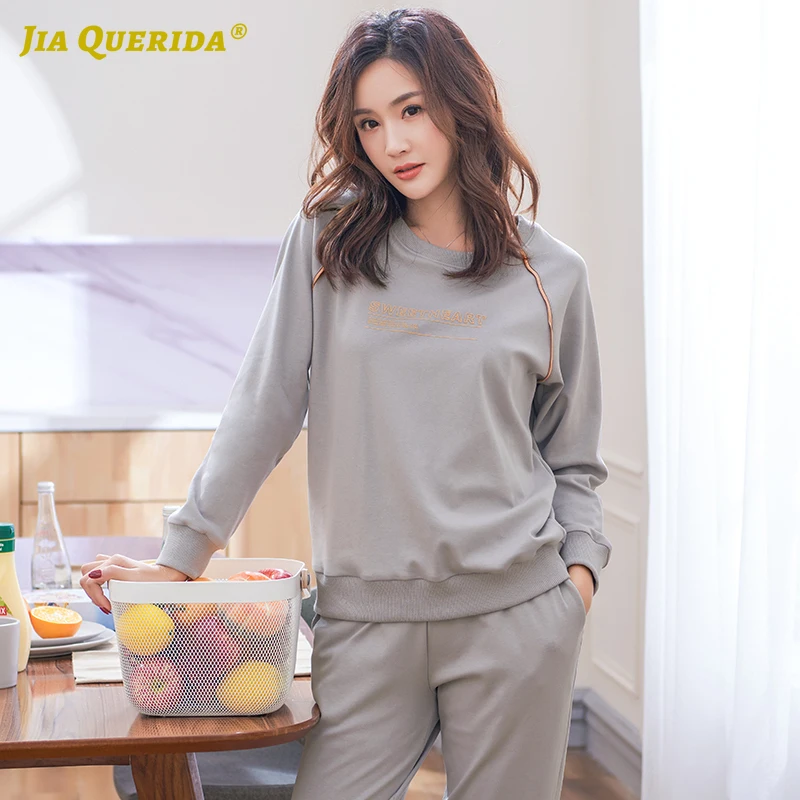 Женская пижама сезон весна осень нижнее белье для пар домашние костюмы