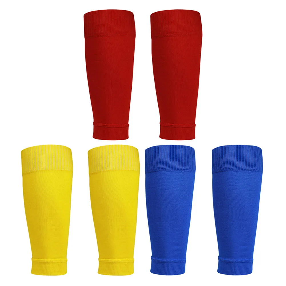 

1 Pair Football Leg Socks Men's Leg Warmers Professional Basketball Sports Socks Adult Shin Guard Children's Protective Gear