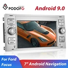 Автомагнитола Podofo, мультимедийный проигрыватель 2 Din, GPS, Wi-Fi, 7 дюймов, аудио, стерео, для Ford Focus, Galaxy, Mondeo, Kuga, C-Max, S-Max, Fusion