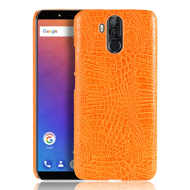 Для Ulefone power 3 чехол для Ulefone power 3S крокодиловая текстура чехол для телефона кожаная задняя крышка для Oukitel K6 Vernee X сумка чехол - Цвет: ORANGE