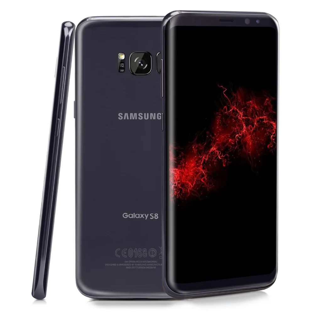 Мобильный телефон samsung Galaxy S8 Duos G950FD с двумя sim-картами, 4 ГБ, 64 ГБ, Восьмиядерный процессор Exynos 8895, 5,8 дюймов, NFC, 4G, Android