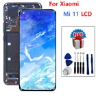 Сенсорный ЖК-экран 6,81 дюйма для XiaoMi Mi 11 Mi11, дигитайзер в сборе, запасные части для Mi11 M2011K2C M2011K2G
