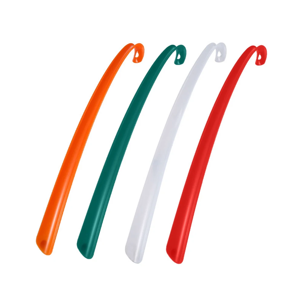 Plastic Extra Long Shoehorn Lazy Shoe Helper Handle Shoes Lifter Pull Slip Random Color | Дом и сад
