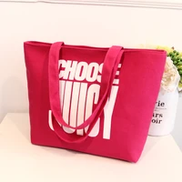 shopper bag womens red zipper bag shopping organizer handbags bolsas zip bags hand bags women 2020 canvas letter white