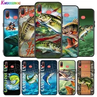 gone fishing painting for samsung galaxy a9 a8 star a750 a7 a6 a5 a3 plus 2018 2017 2016 silicone black phone case soft cover