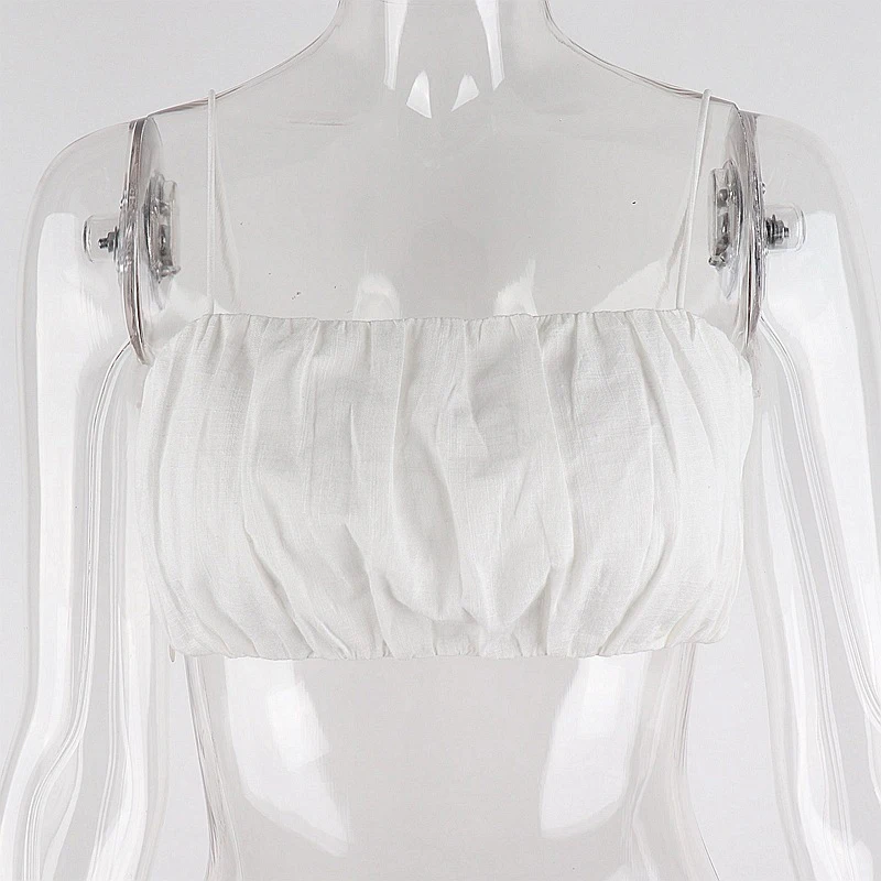 

Bold Shade Retro Fashion Grunge Bralette Top Ruched Streetwear 90s Style White Corset Tops For Women Sexy Casual Party Camisole