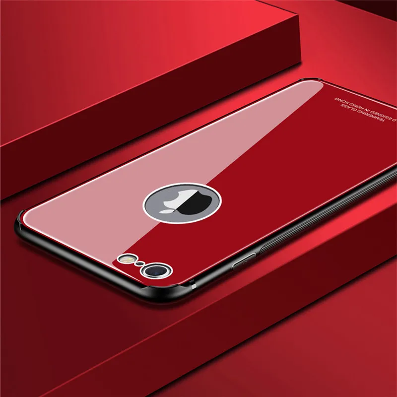 Роскошный стеклянный чехол для iPhone 8, 7, 6s, 6 Plus, X, Xs, Max, XR, 11 Pro, ударопрочный, мягкий, ТПУ, силиконовый, Жесткий Чехол для iPhone 11