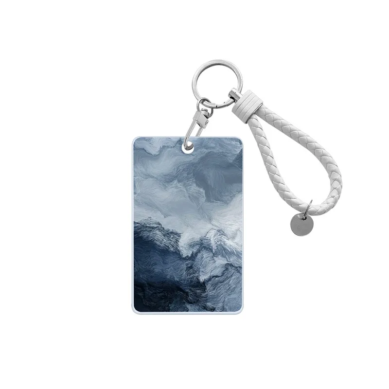 

Illustration Bus Pass Protective Case Student Meal Card Car Key Access Card Cover Keychain for Men and Women keychains for men