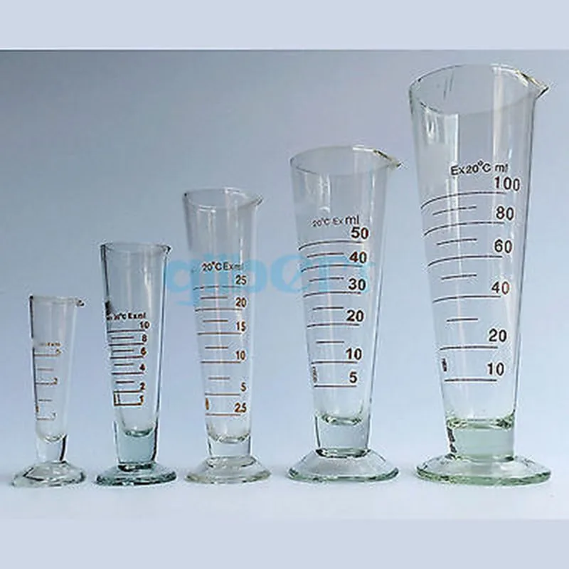 50 мл лабораторный стеклянный конусообразный мерный стакан с изливом|lab glass|glass