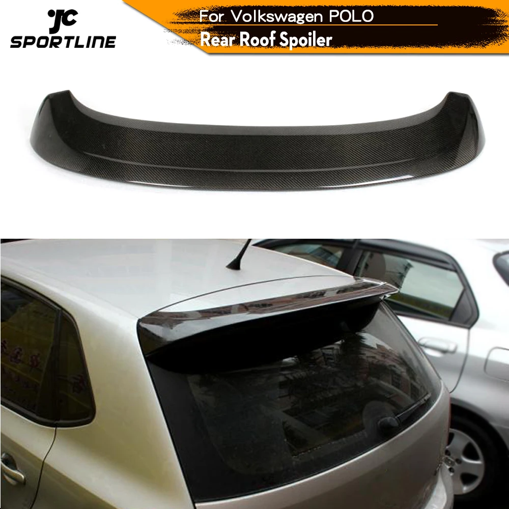 Углеродное волокно/FRP Неокрашенный Серый задний спойлер на крышу заднее лобовое