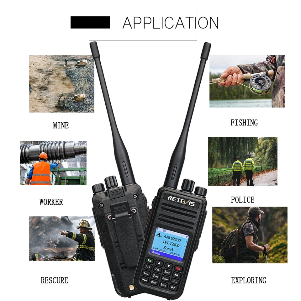 2 шт. Retevis RT3S двухдиапазонный DMR радио цифровая рация(gps) VHF UHF DCDM TDMA Ham радио Hf трансивер
