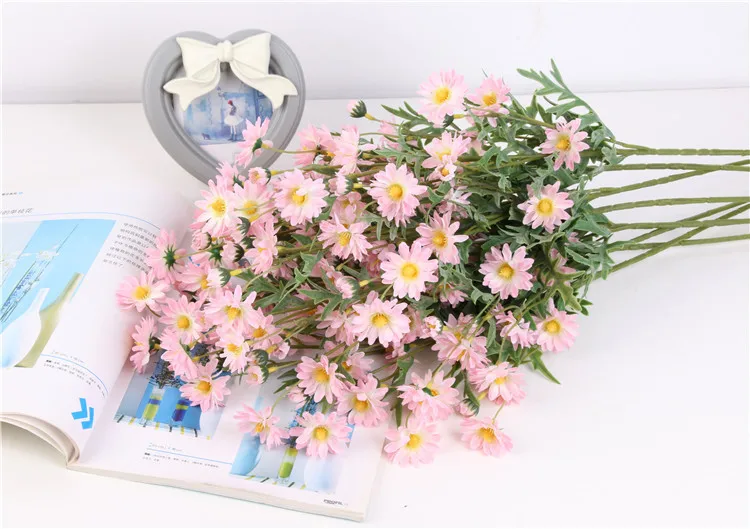 Имитация Гвоздика хризантемы ромашка один маленький свежий домашний Декор