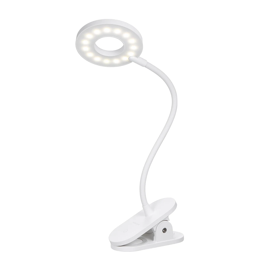 Yeelight Настольная лампа с зажимом Беспроводная портативная настольная лампа сенсорное управление 3 уровня яркости защитный светильник для чтения для xiaomi