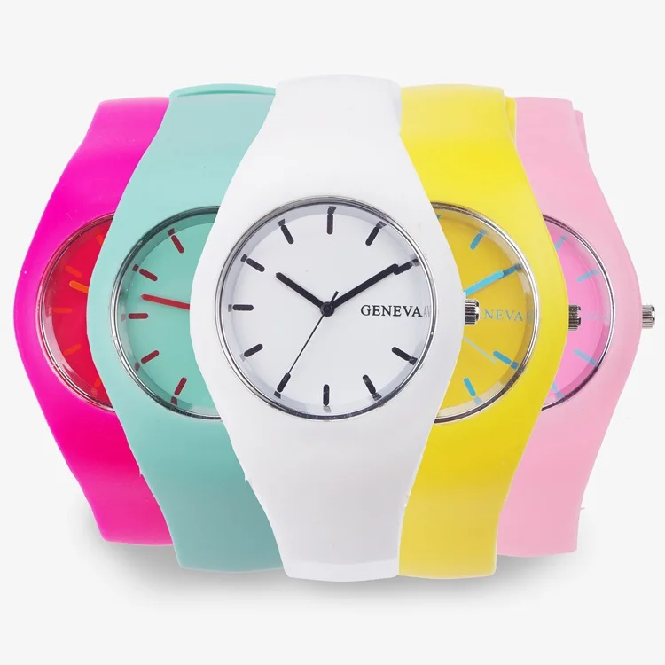 

Wholesale NEW relogio feminino watch men casual soft silicone color watch simple fashion sports watch watch kids student couple