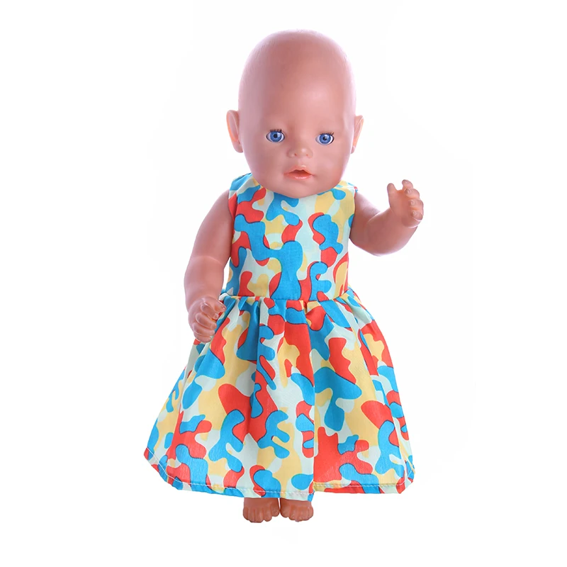 Кукла в купальнике С Рисунком бабочки платье для 18 дюймов американская кукла и 43