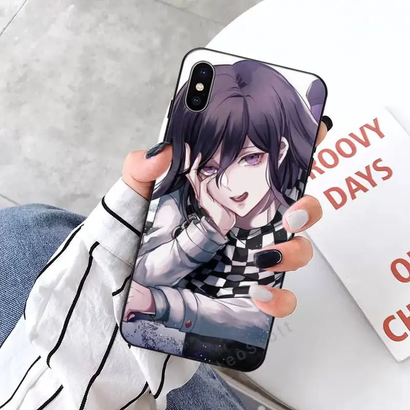 

Kokichi Ouma Girl Phone Cases for iPhone 11 12 mini pro XS MAX 8 7 6 6S Plus X 5S SE 2020 XR