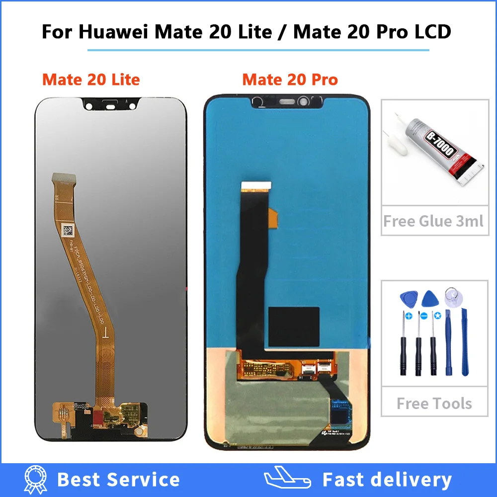 Оригинальный Amoled ЖК-дисплей для Huawei Mate 20 Pro дисплей сенсорный экран дигитайзер в