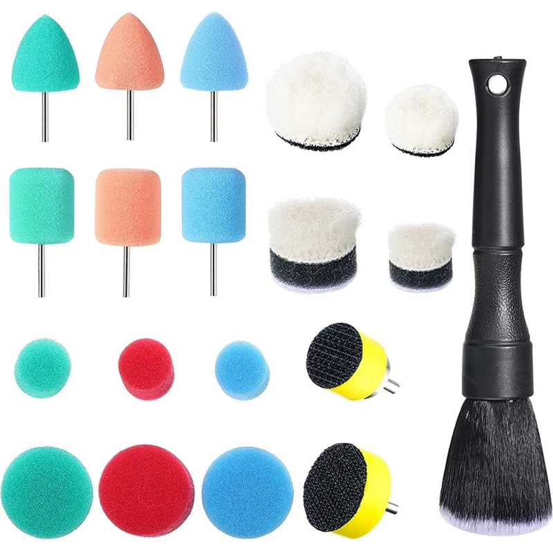 

Mini Polishing Pads, Suitable for Rotating Tools, Cordless Drills, Suitable for Tight Area Detail Polishing Wax Sealing