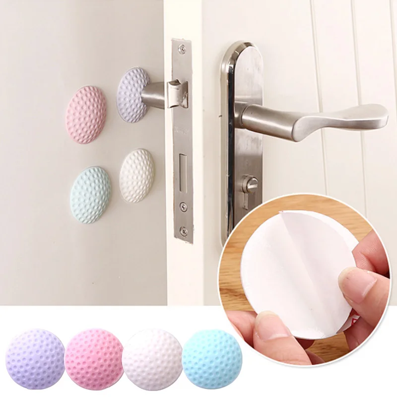 

Wall Bumper Behind Pu Door Doorknob Back Wall Protector Self-Adhesive Shockproof Anti-collision Door Stopper Mute Handle Pad