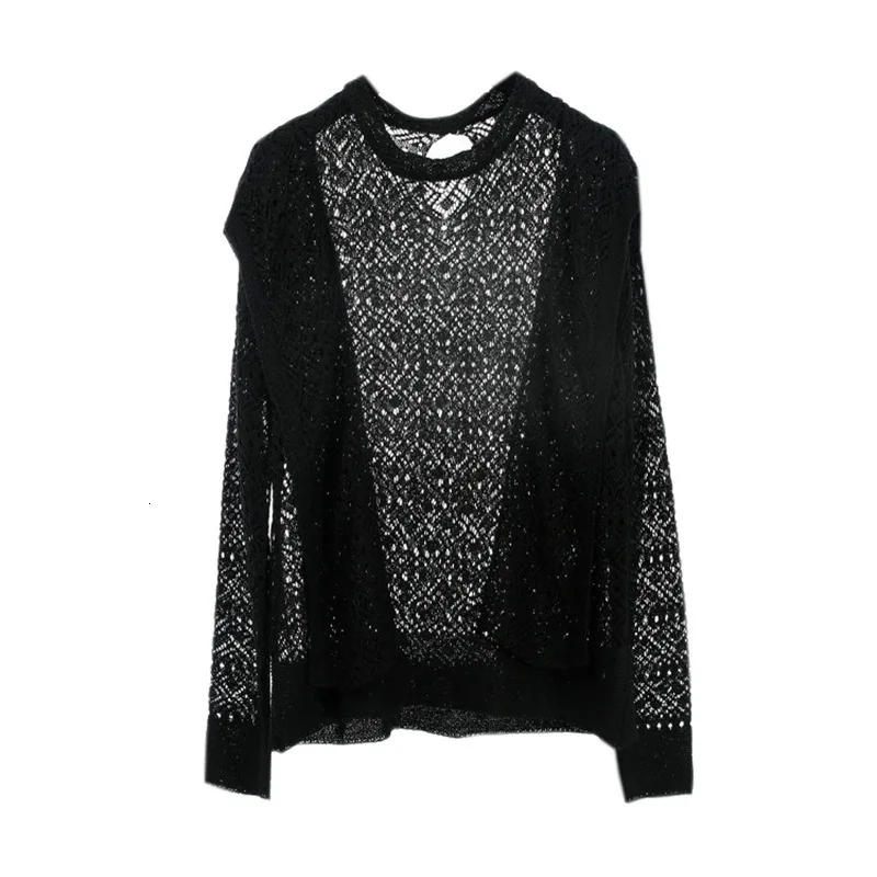 Осенняя свободная Свободная куртка с длинными рукавами и круглым вырезом