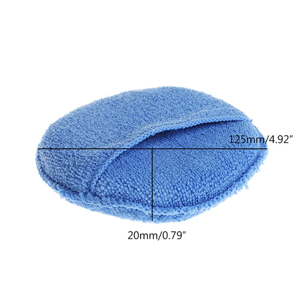 

10pcs Blue Sponges 5-Inch Applicator Car Cleaning Decor Pads Practical