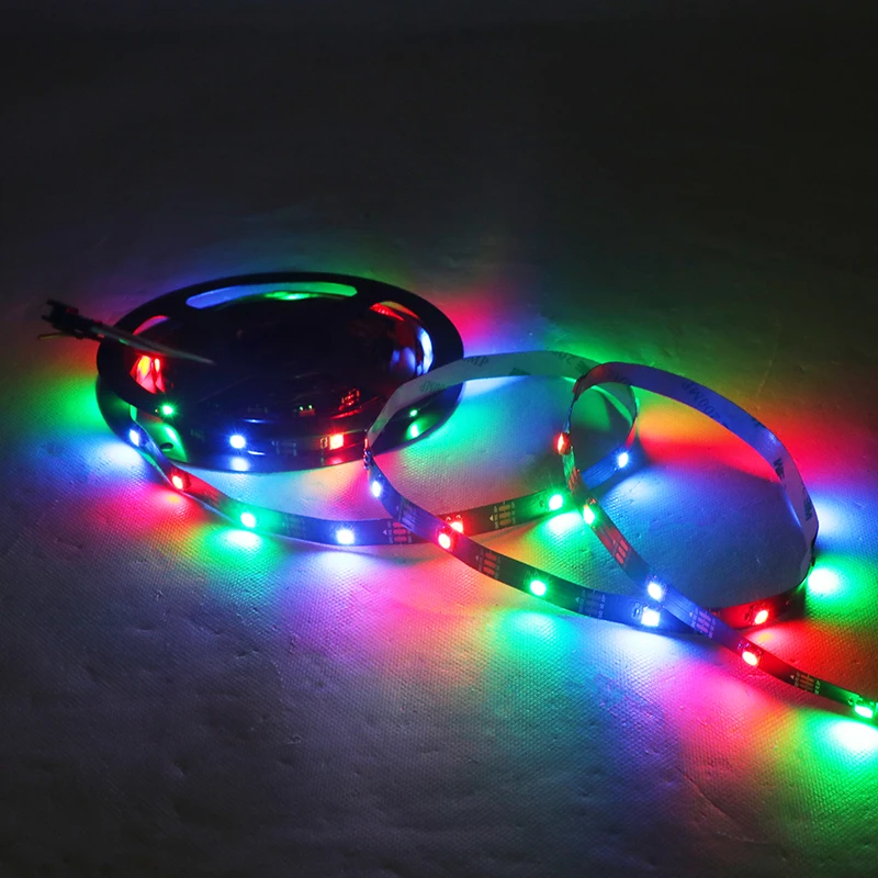 

SZYOUMY 5V LED Pixel Strip WS2812 Programmable Addressable 30leds/m External 1 IC 2812 Control 1 Led 5050 RGB LED Tape
