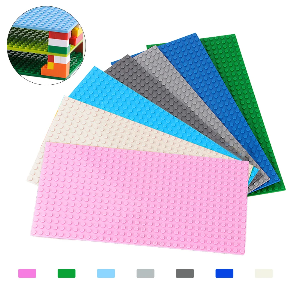 

Base Plate 16*32 Dots Double Sided Baseplates City Creator Diy Building Blocks Brick Accessories Toys Kids Friends Model Gift