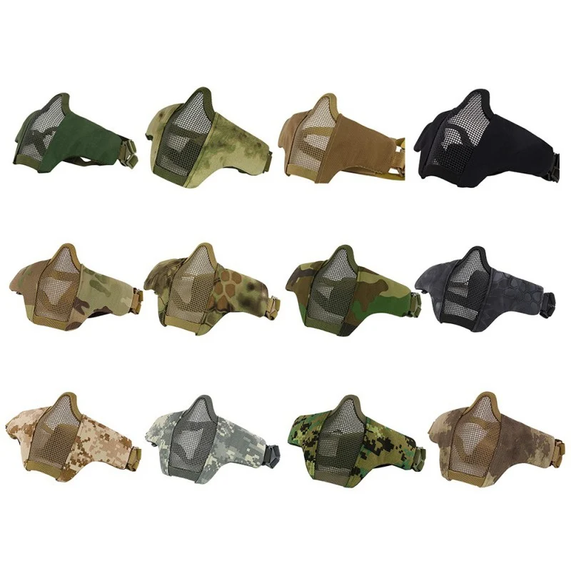 Тактическая полумаска для лица спорта на открытом воздухе охоты стрельбы езды