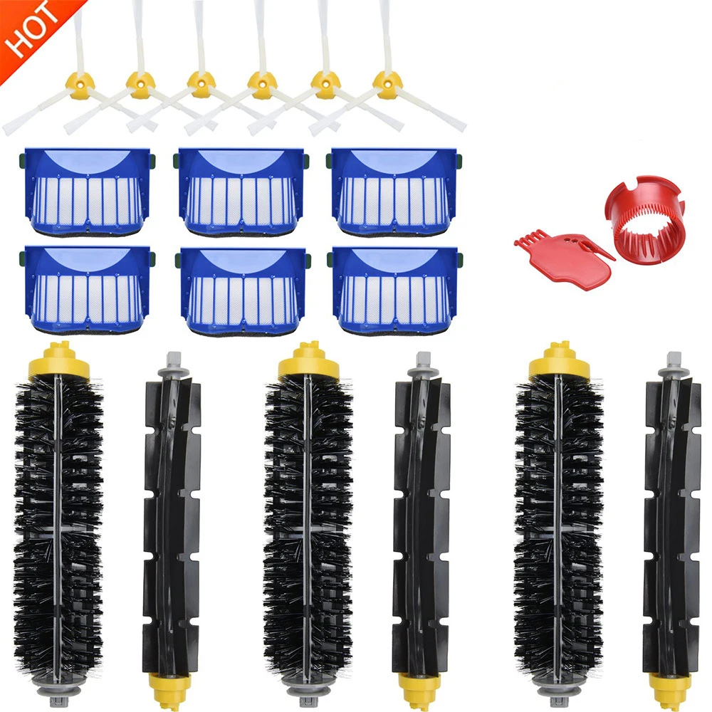 for iRobot Roomba Vacuum Cleaner 600 Series 690 680 660 651 650 & 500 Series Main Brush Hepa Filter Replacement Accessories Kit