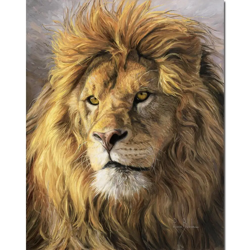 Wall Art портрет льва масло Картины на холсте современных животных картин для