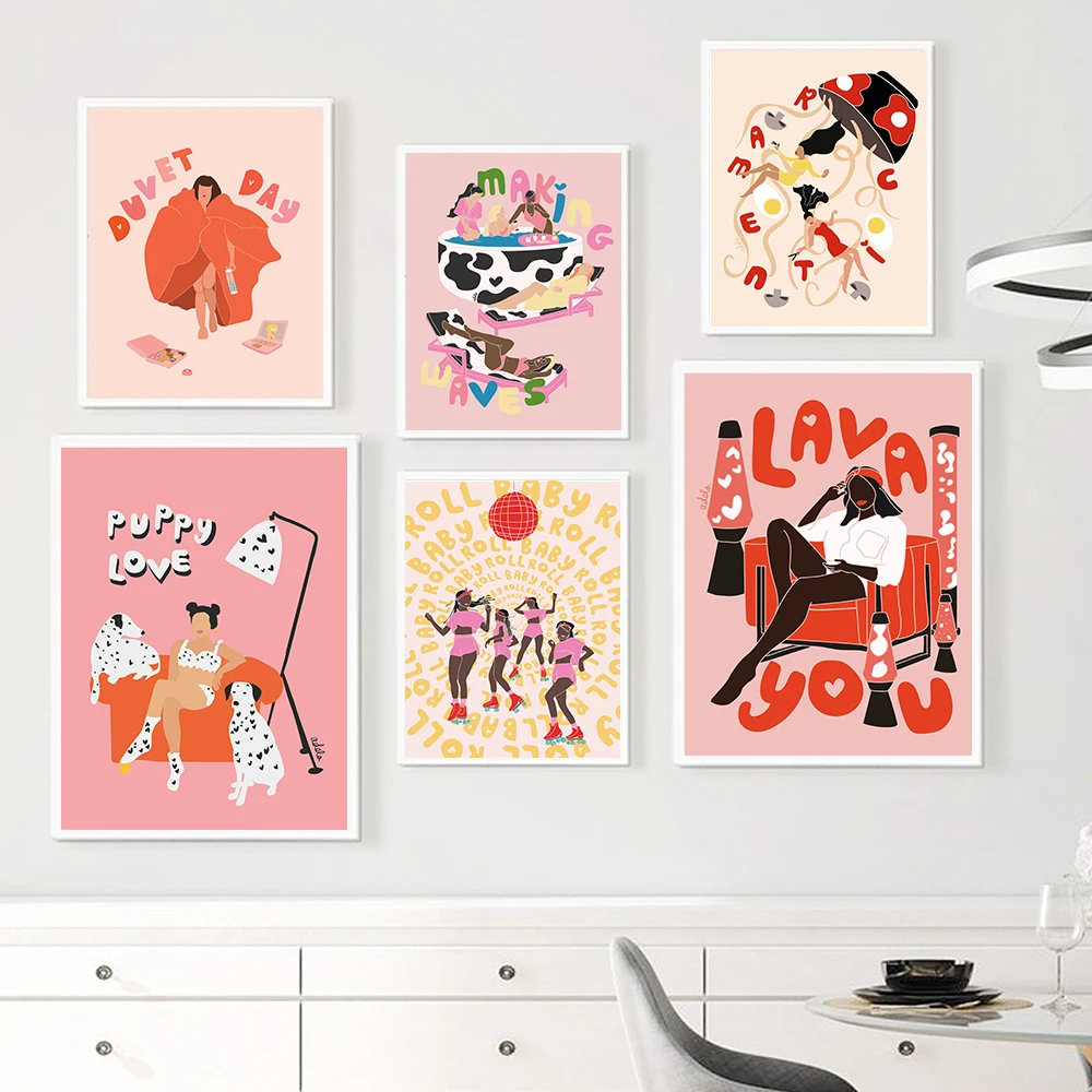 

Cartoon Color Quote Print Home Decor Ramen Soup Canvas Poster Spa Girls Bath Room Abstract Wall Painting Pictures For Kids Room