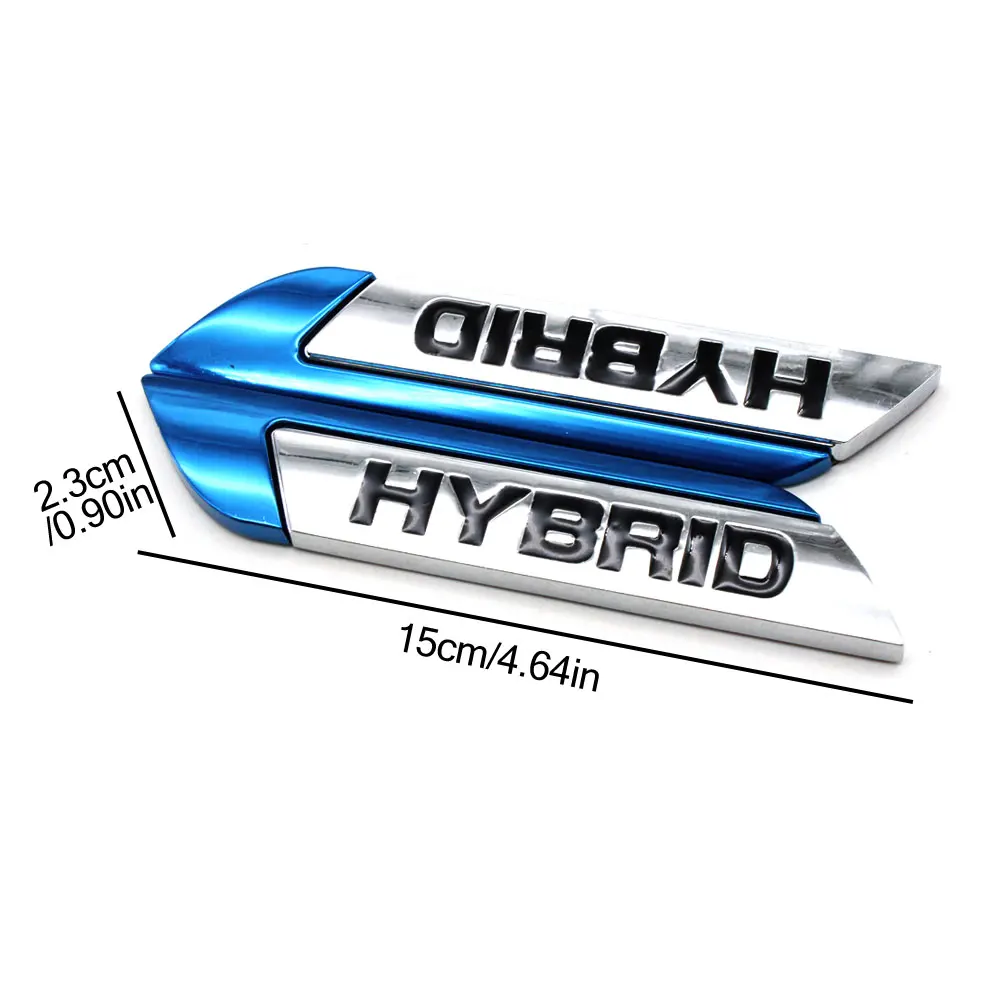 DSYCAR 1Pair Personalized 3D Car Stickers Metal HYBRID Badge Decoration Univesal For Most Cars | Автомобили и мотоциклы