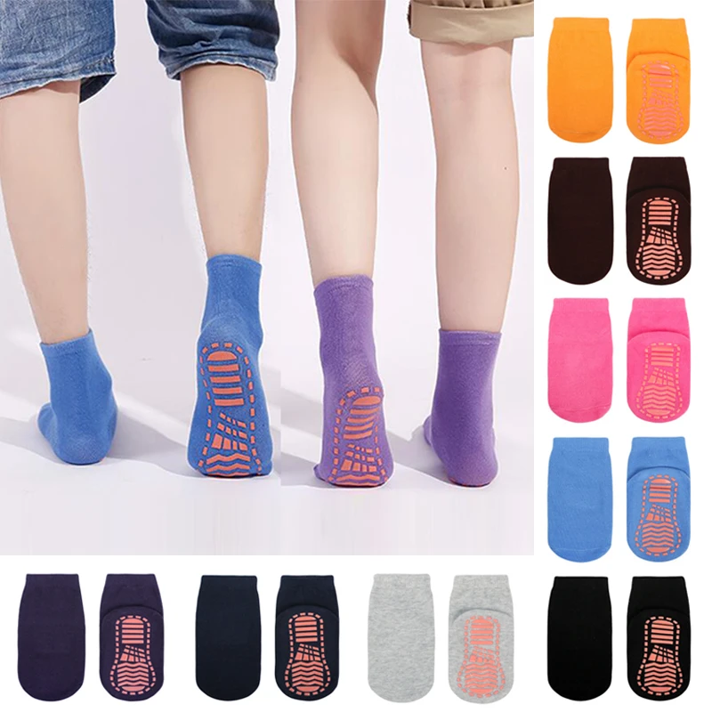 Носки унисекс хлопковые для взрослых Нескользящие спортивного зала и фитнеса