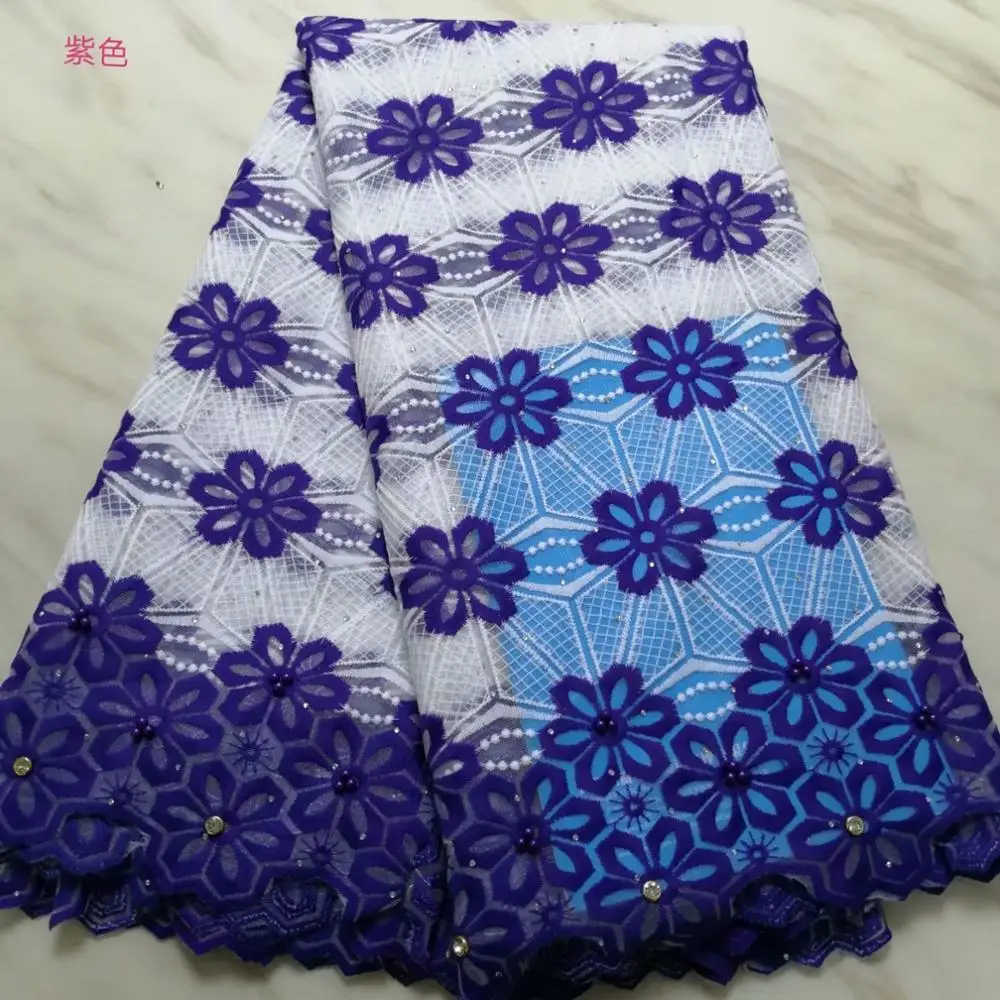 Последняя африканская ручная вырезка швейцарская вуаль кружевная ткань