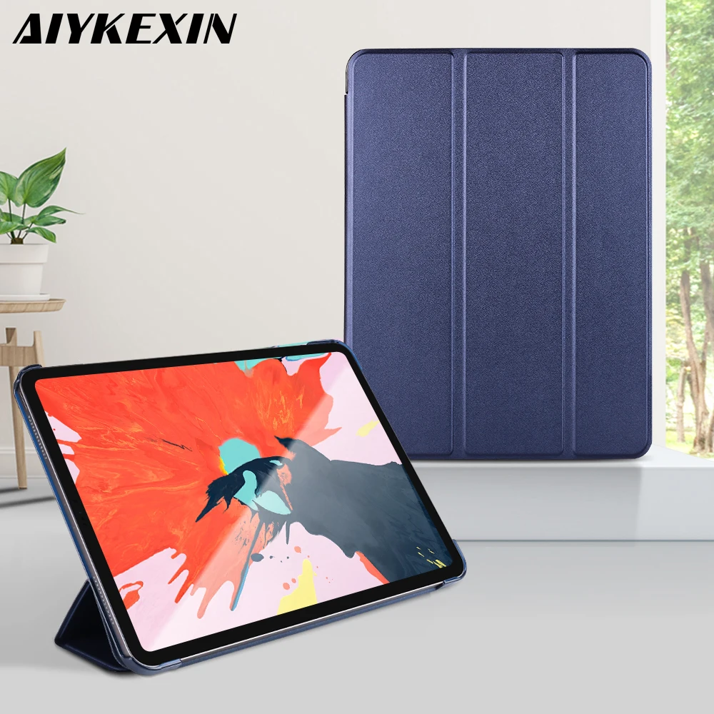 Умный чехол AIYKEXIN тройного сложения для iPad Pro11 дюйма 2018 Магнитный из искусственной