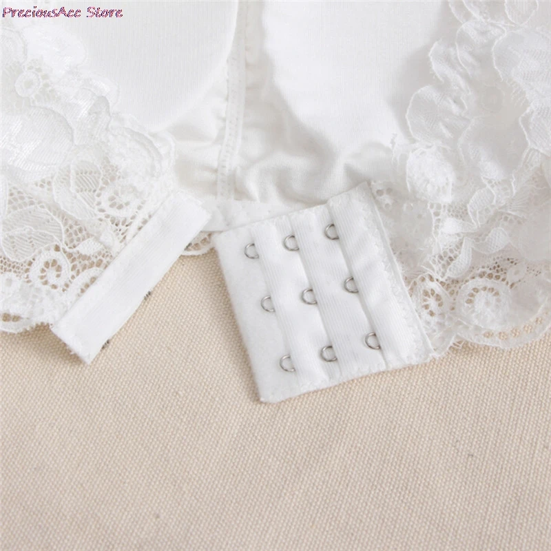 Sexy Brand Women's Lace Floral Bralet Bra Bustier Back Closure Bandeau Crop Top Padded Bra Bralette Strapless Tube Top Lingerie