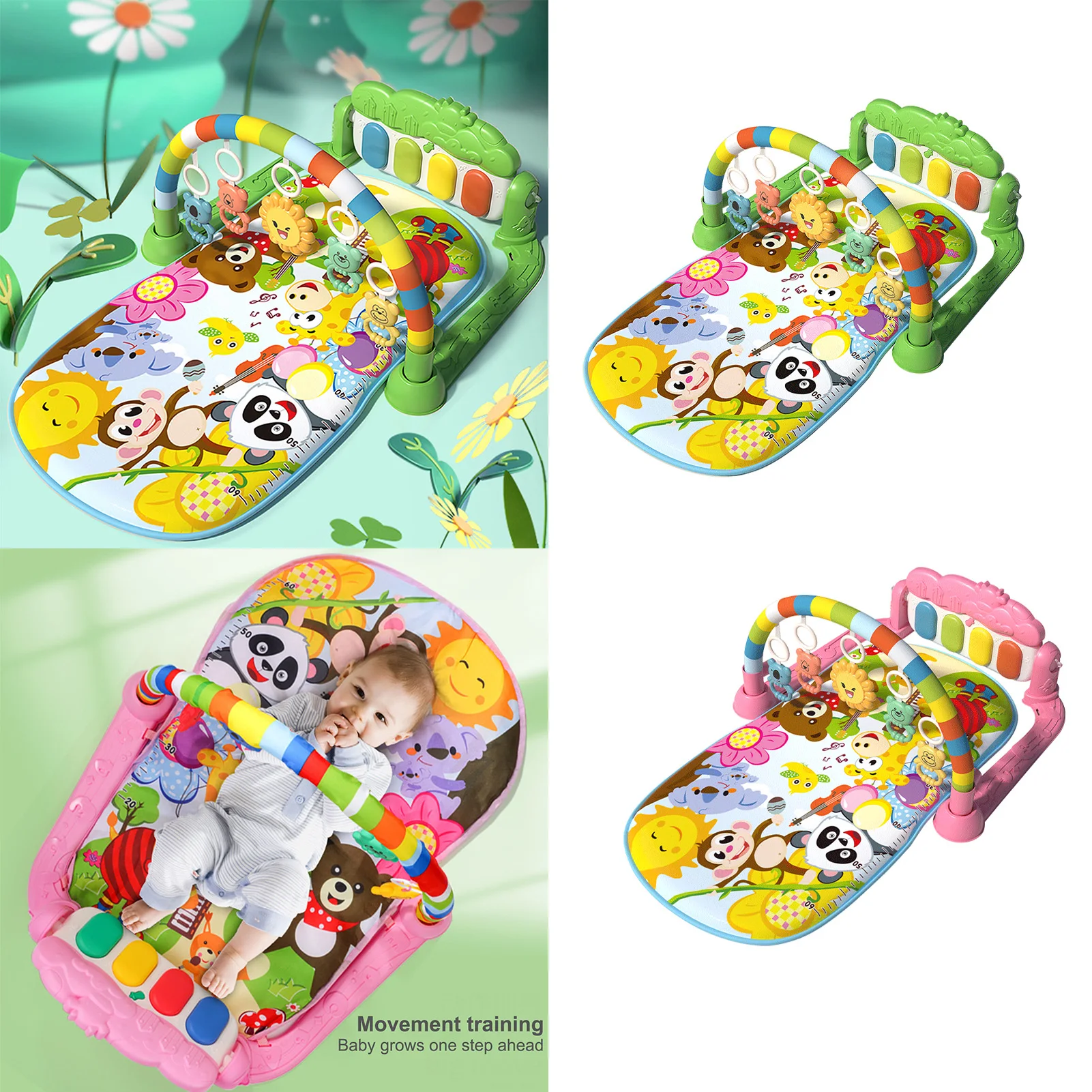 Большой Музыкальный детский игровой коврик для игр пианино - Цена: 1527.29