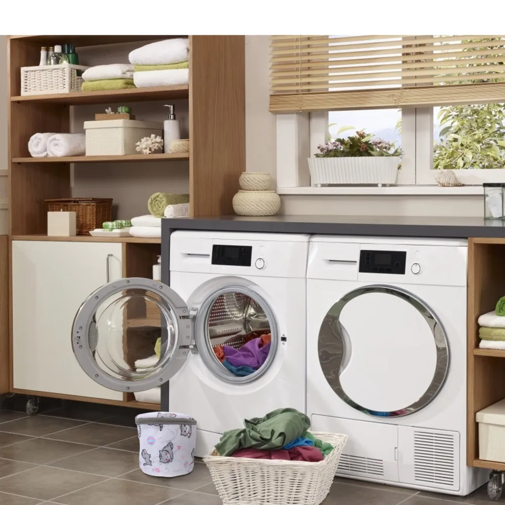 

8pcs Cartoon Washing Bag Household Laundry Bags Durable Underwear Bag