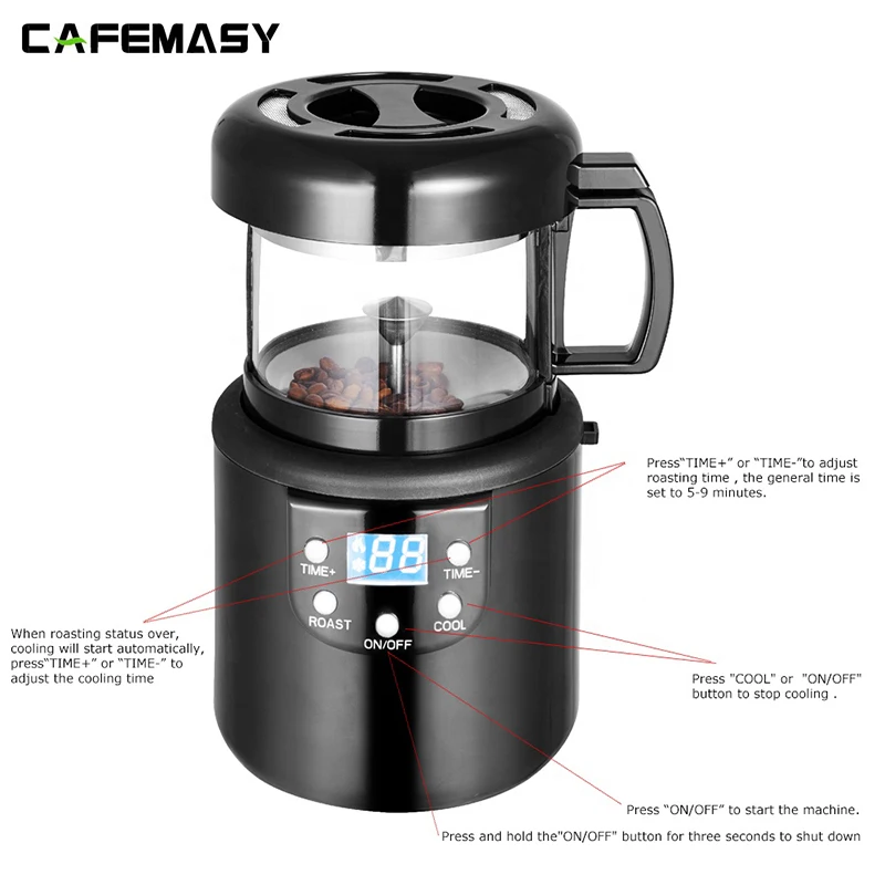 220 В аксессуары для кофе домашняя машина обжарки бытовая выпечки жареных зерен