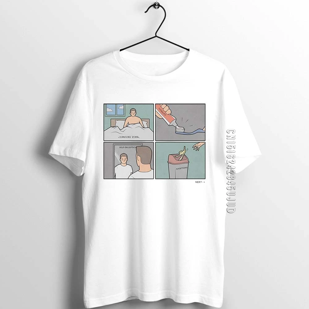 Футболка с принтом для мужчин парней амбиций самообмана смешная депрессии